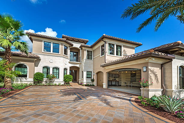 Permeable Paver Driveway in Rice, TX